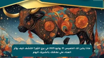 ماذا يخبئ لك الخميس 31 يوليو 2025 في برج الثور؟ اكتشف كيف يؤثر العناد على علاقتك بالشريك اليوم